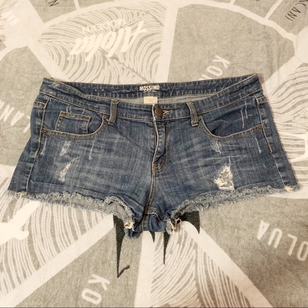 MOSSIMO Distressed Jean Shorts